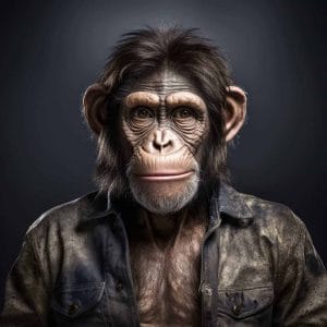 monkey in a suit