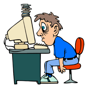 man with computer